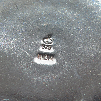 DOUG PAULUS 925 Sterling Silver Vintage Modernist Flower Oxidized Pendant