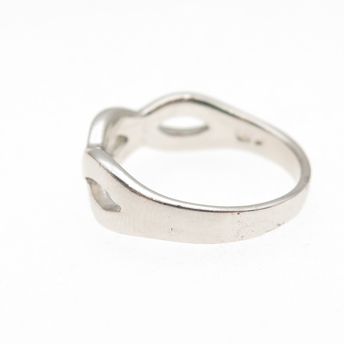 Ross Simons 925 Sterling Silver Vintage Woven Ring Size 6.75