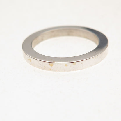925 Sterling Silver Vintage Stackable Wedding Band Ring Size 6