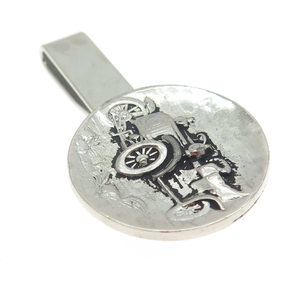 925 Sterling Silver Antique Art Deco Retro Car Tie Clip