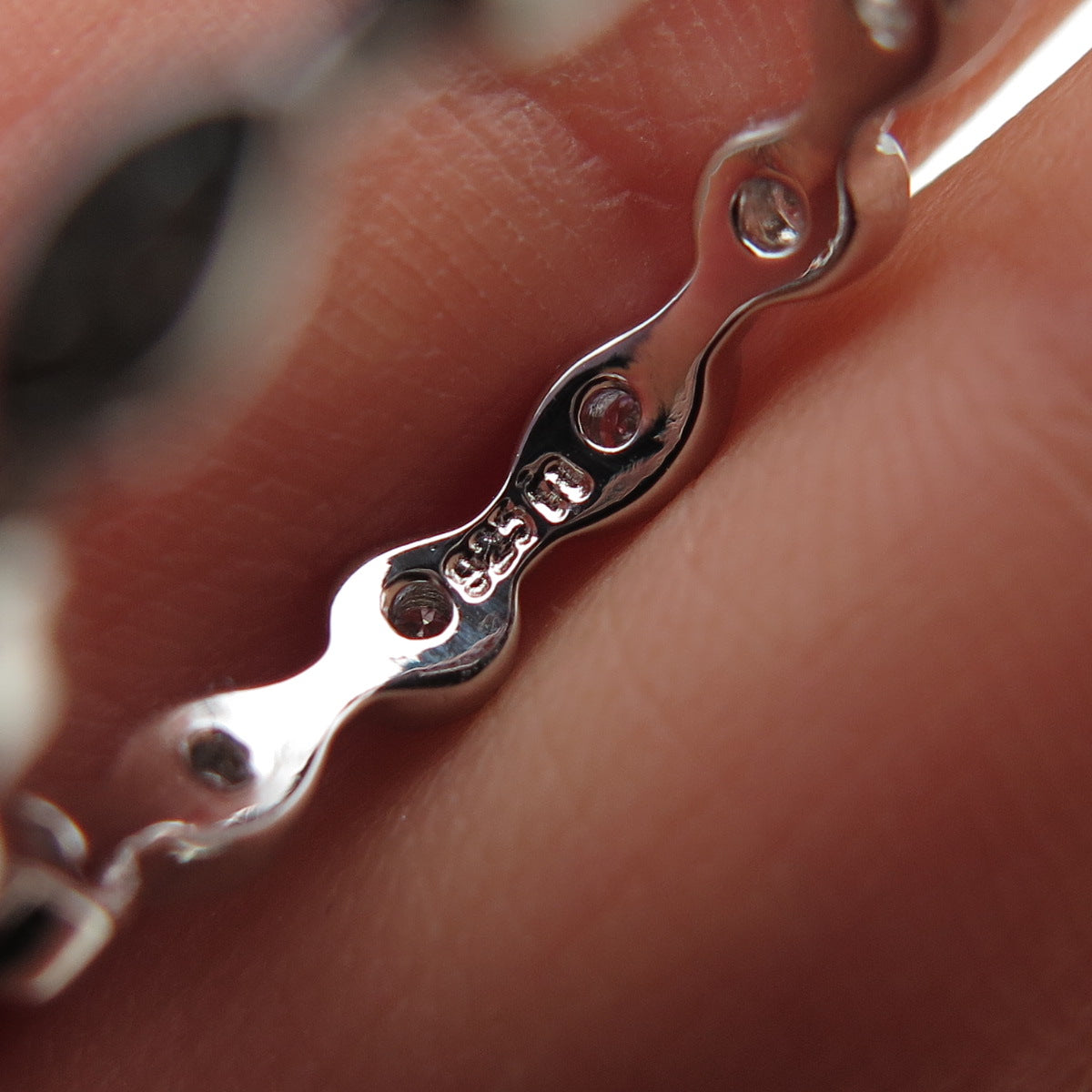 925 Sterling Silver Round-Cut C Z Eternity Stackable Band Ring Size 6.25