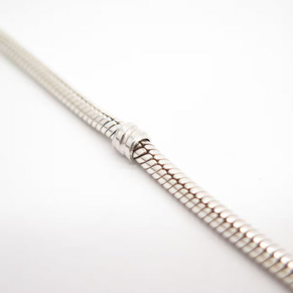 925 Sterling Silver Vintage Pandora Herringbone Station Link Bracelet 7 1/2"