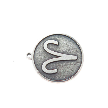 TOKEMOTI 925 Sterling Silver Aries Zodiac Sign Oxidized Minimalist Charm Pendant