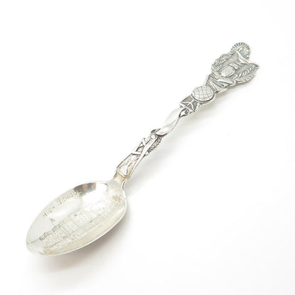 925 Sterling Silver Antique Art Deco Bangor High School Lunt States Cities Spoon