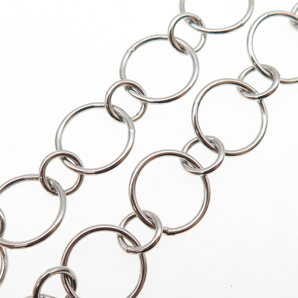 925 Sterling Silver Multi-Rolo Chain Necklace 18"