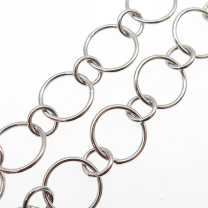 925 Sterling Silver Multi-Rolo Chain Necklace 18"