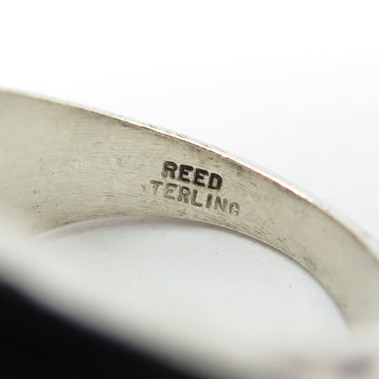 REED 925 Sterling Silver 2010 Glass Louis Armstrong Middle School Ring Size 9.25