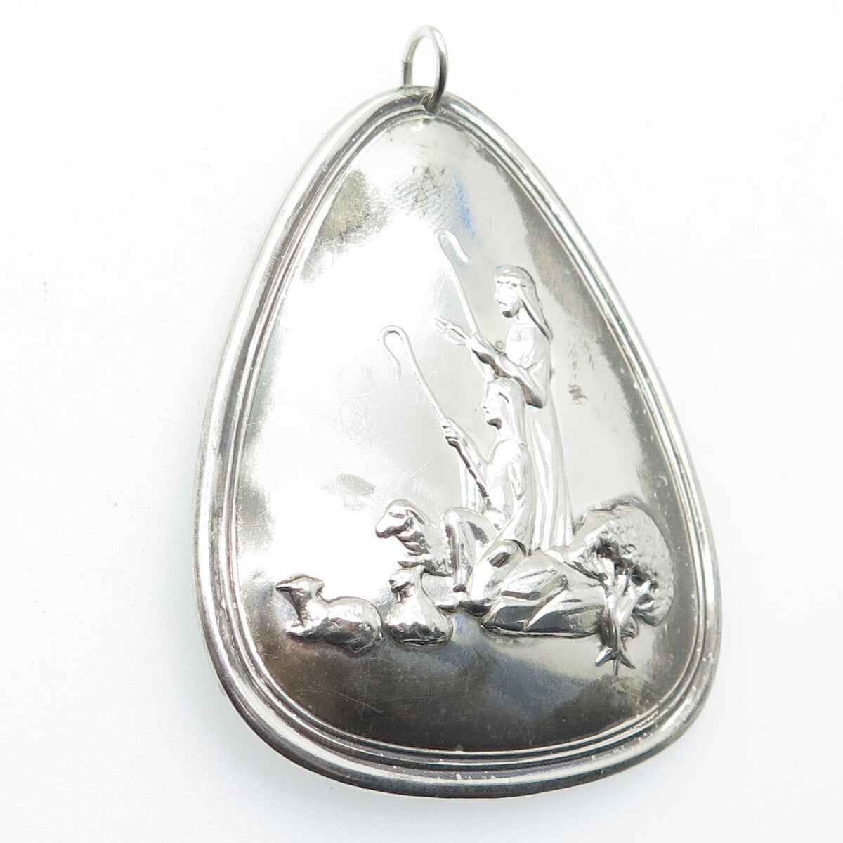 TOWLE Sterling Silver Vintage 1978 Silent Night Holy Night Christmas Ornament