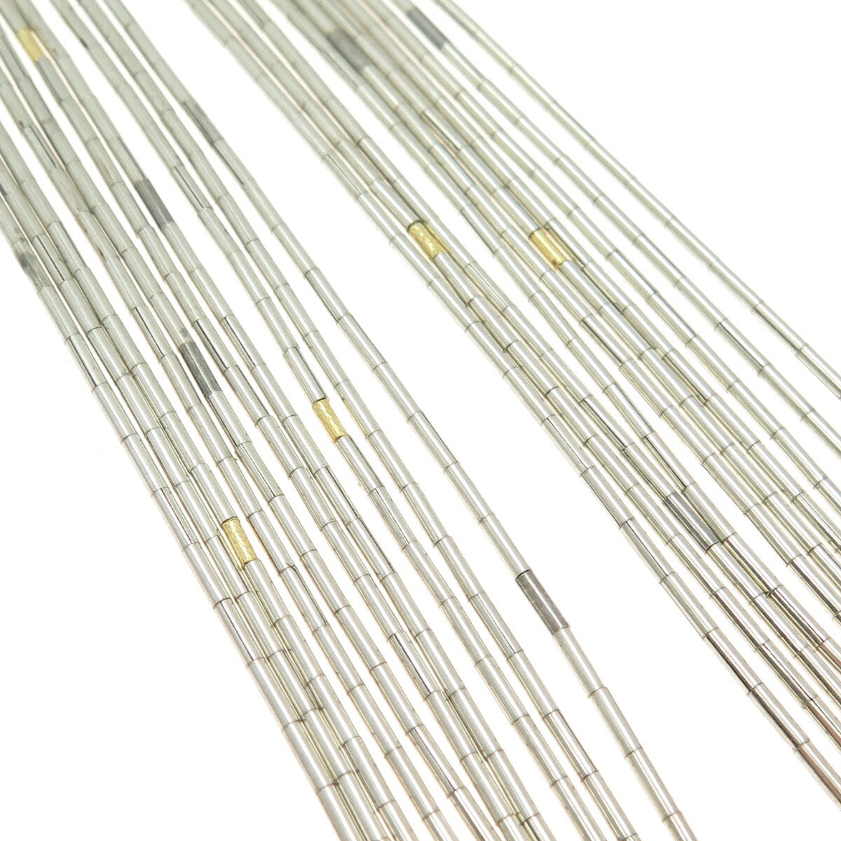 GURHAN 24K Gold & Sterling Silver Vintage Multi-Row Liquid Chain Necklace 16-18"