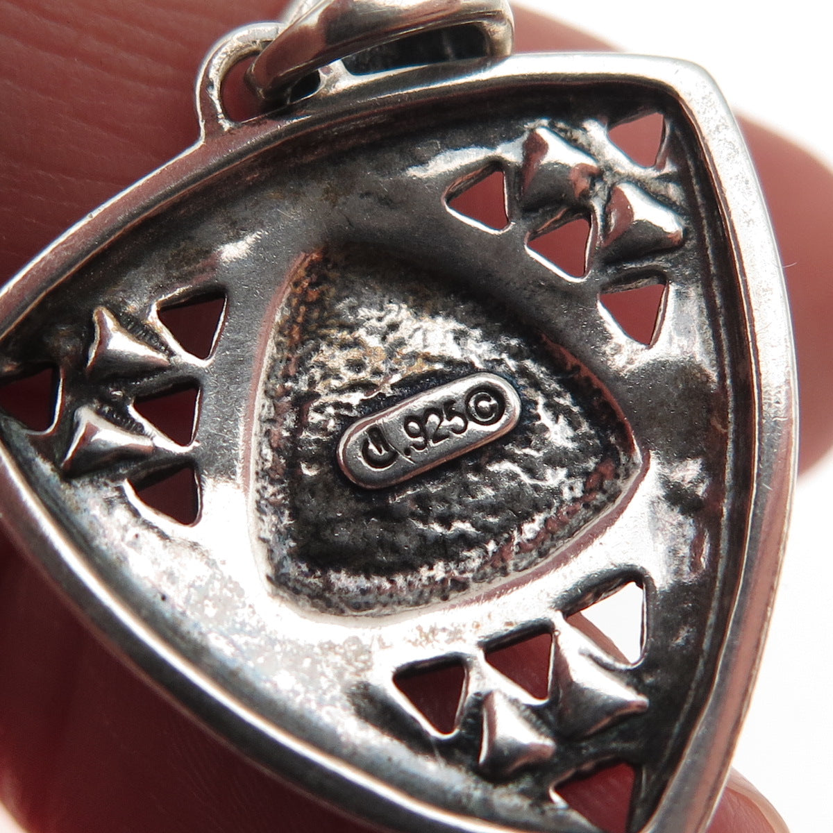 Carolyn Pollack Old Pawn 925 Sterling Silver Vintage Turquoise Charm Pendant