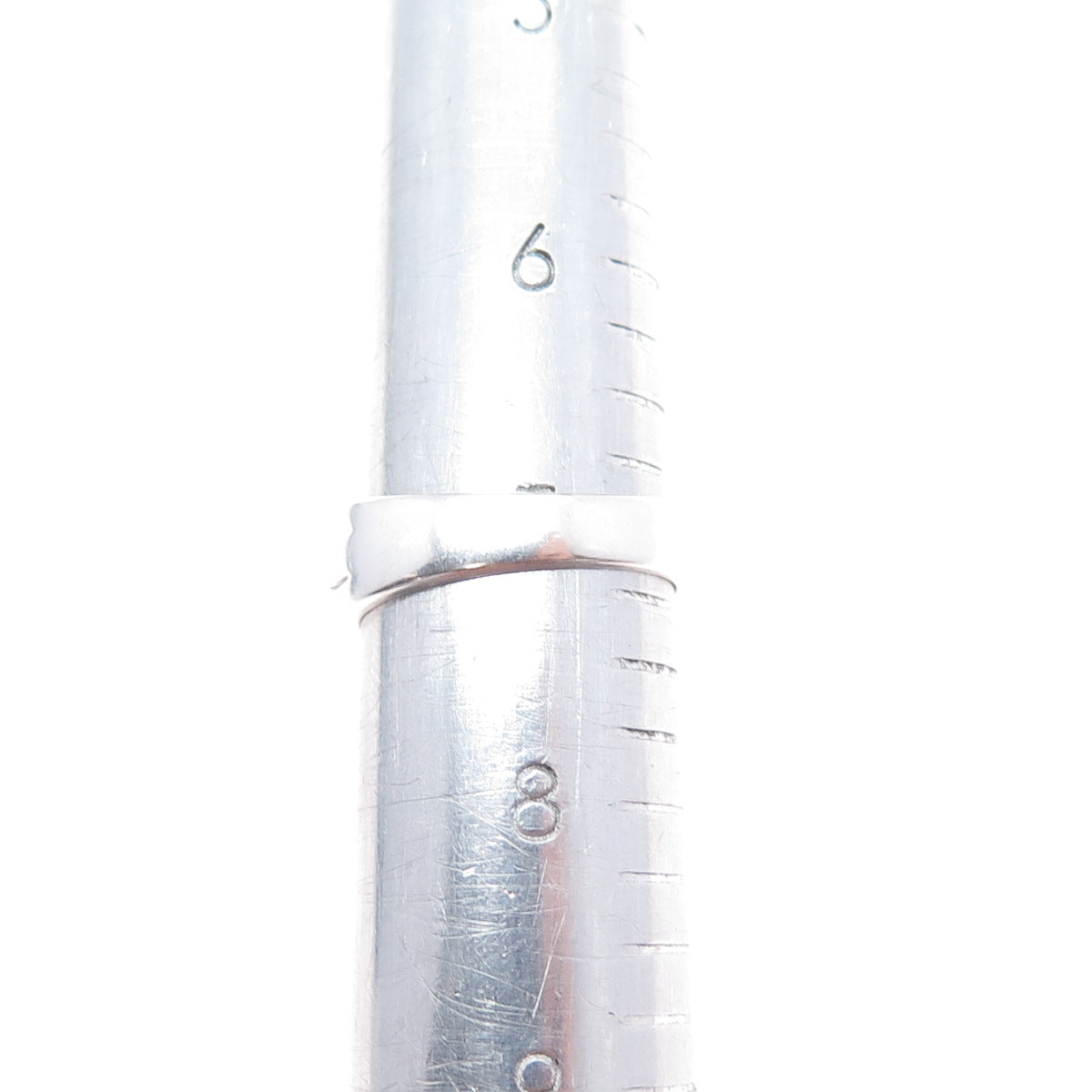 925 Sterling Silver Oval-Cut C Z Engagement Ring Size 7.25