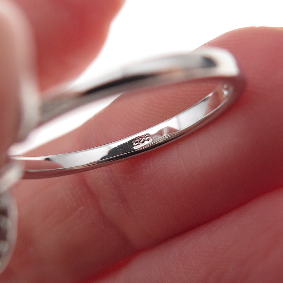 925 Sterling Silver Real Black & White Diamond Butterfly Ring Size 7