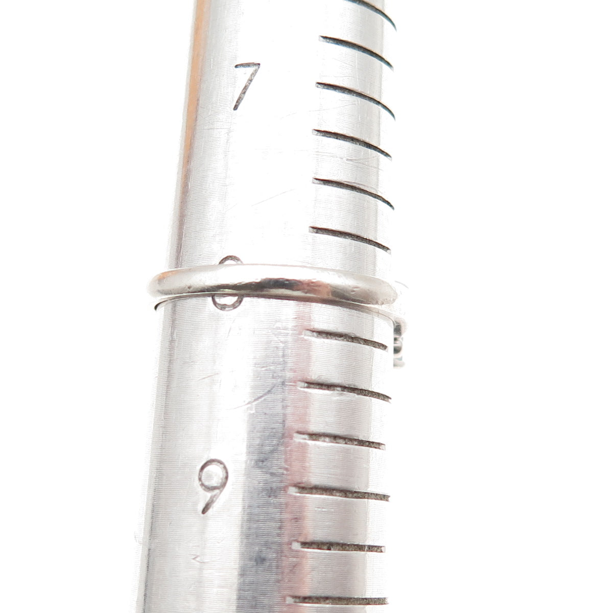 Ross Simons 925 Sterling Silver Vintage Real Emerald-Cut Blue Topaz Ring Size 8