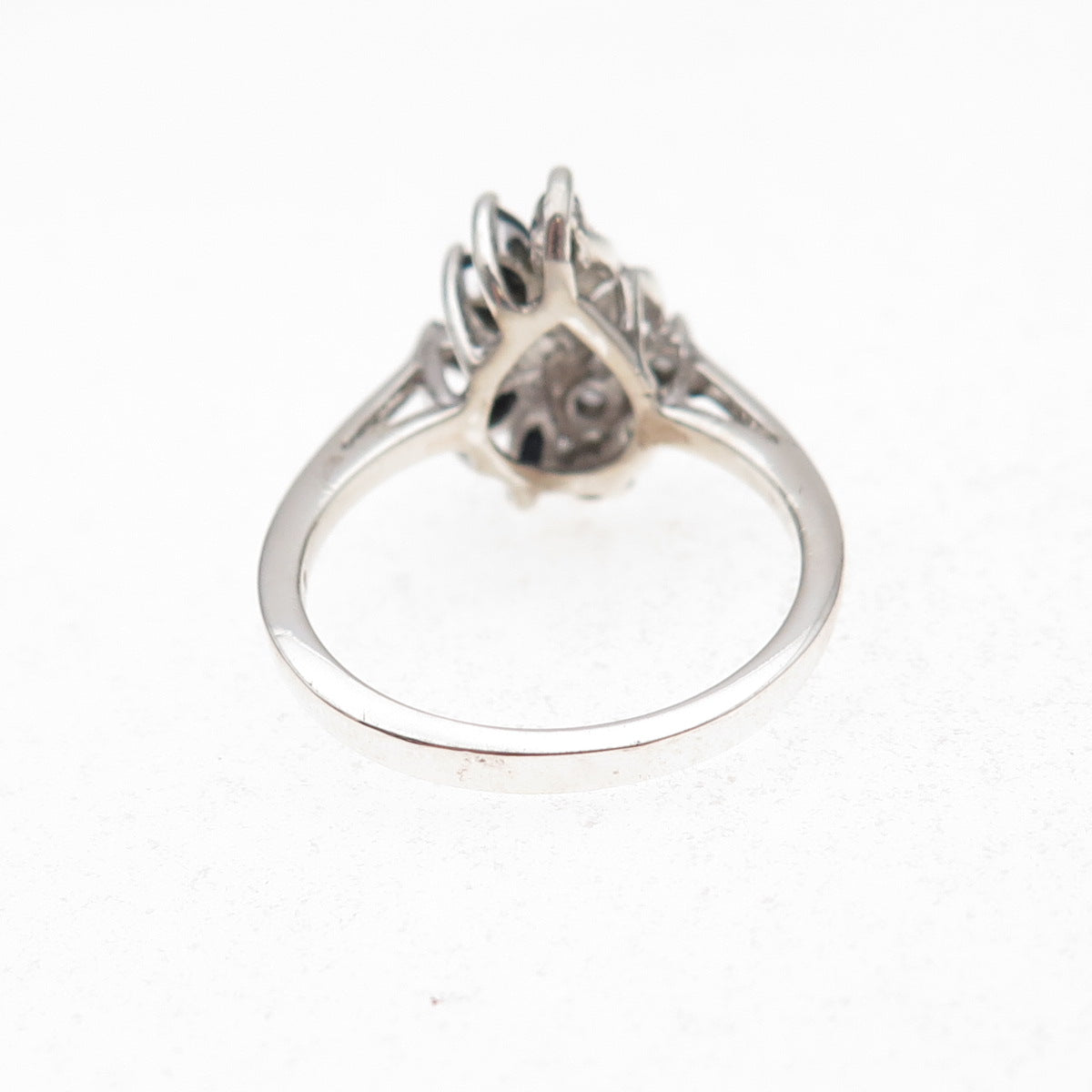 RJ Graziano 925 Sterling Silver Real Sapphire & C Z Ring Size 7