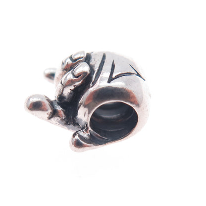 925 Sterling Silver I Love You Sign Slide Bead Charm