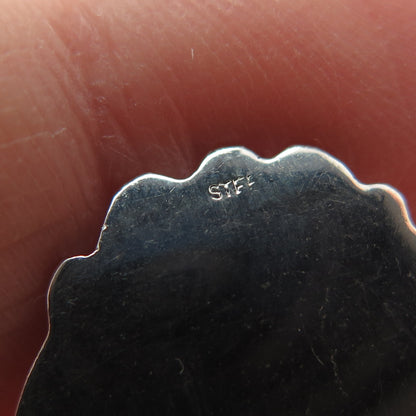 925 Sterling Silver Antique Art Deco Colorado Coat of Arms Salt & Spices Spoon