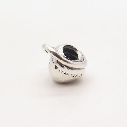 925 Sterling Silver Vintage Chamilia Heart Bead Charm