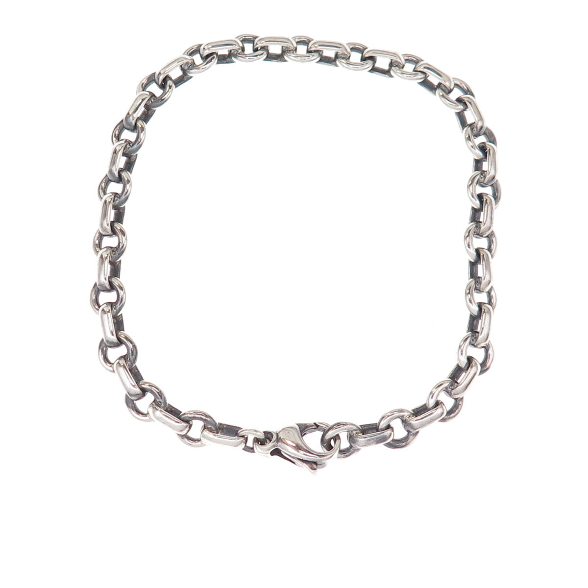Tiffany & Co. 925 Sterling Silver Vintage Rolo Link Bracelet 6.75"