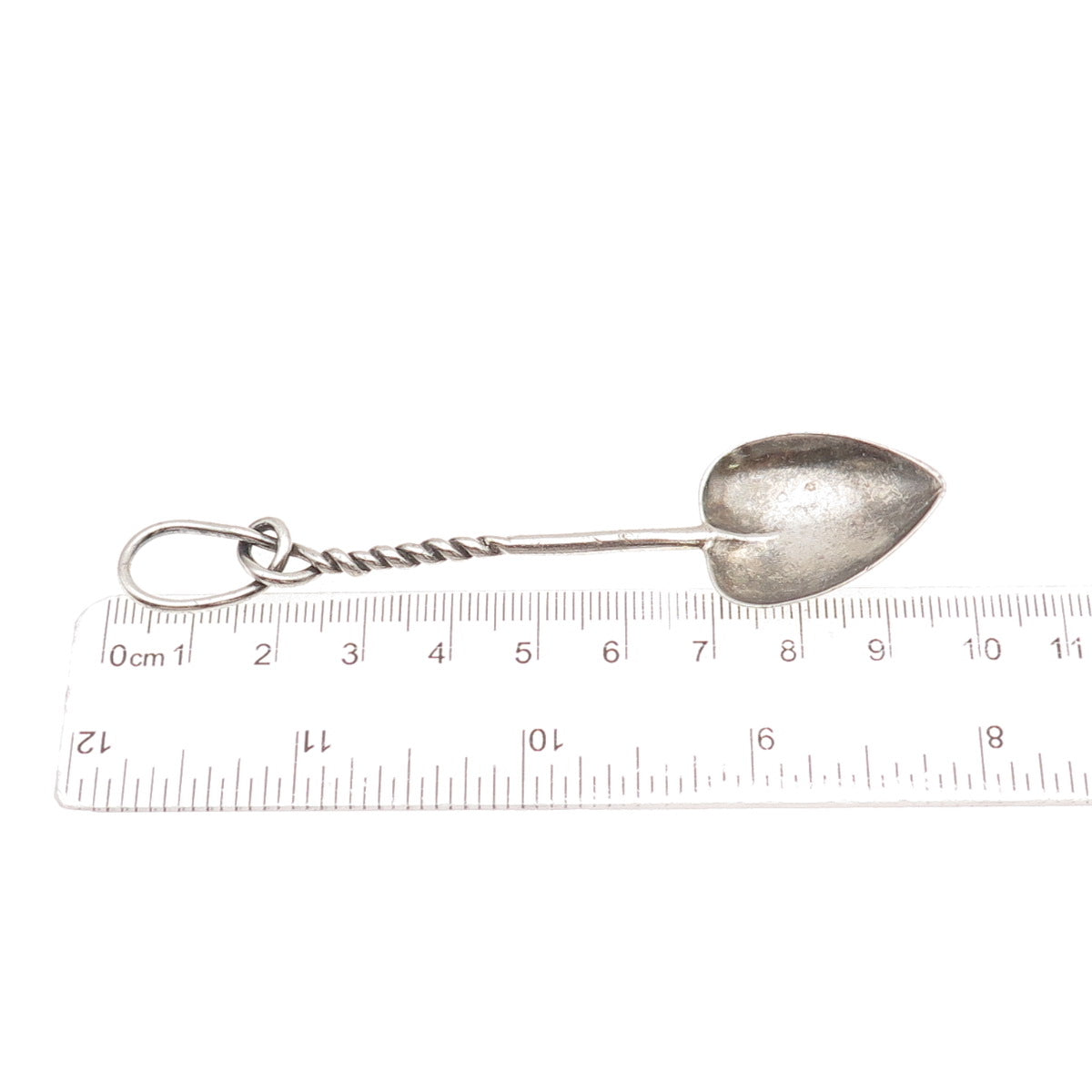 Simons Bros 925 Sterling Silver Antique Art Deco Twisted Heart Coffee Spoon #407