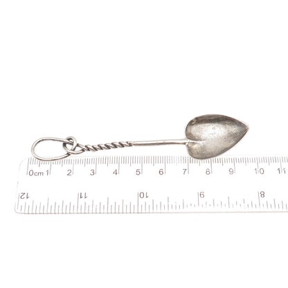 Simons Bros 925 Sterling Silver Antique Art Deco Twisted Heart Coffee Spoon #407