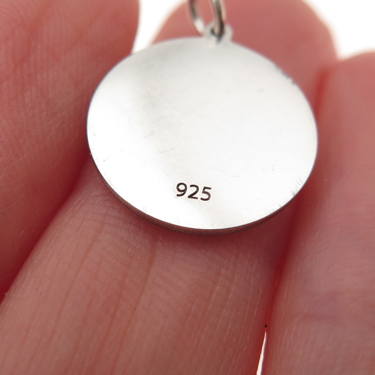 925 Sterling Silver Yellow Enamel Cross Mouth Face Emoji Charm Pendant
