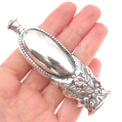 Ari D Norman 925 Sterling Silver Vintage 1997 London Floral Perfume Bottle
