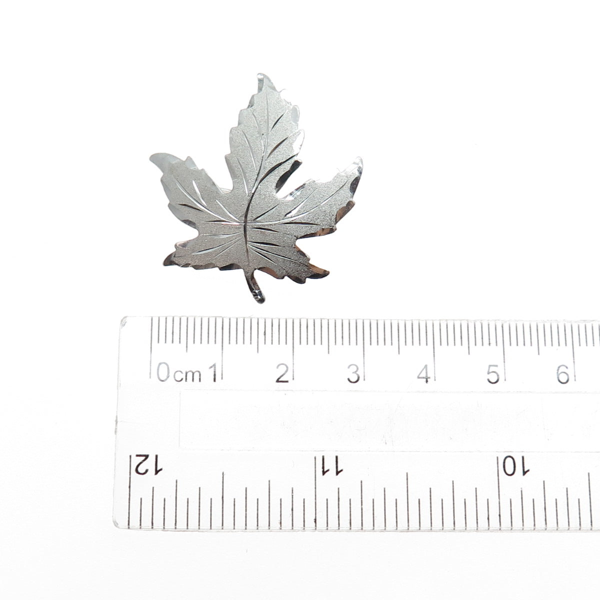 925 Sterling Silver Vintage EMC Maple Leaf Pin Brooch