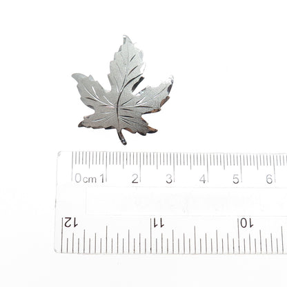 925 Sterling Silver Vintage EMC Maple Leaf Pin Brooch