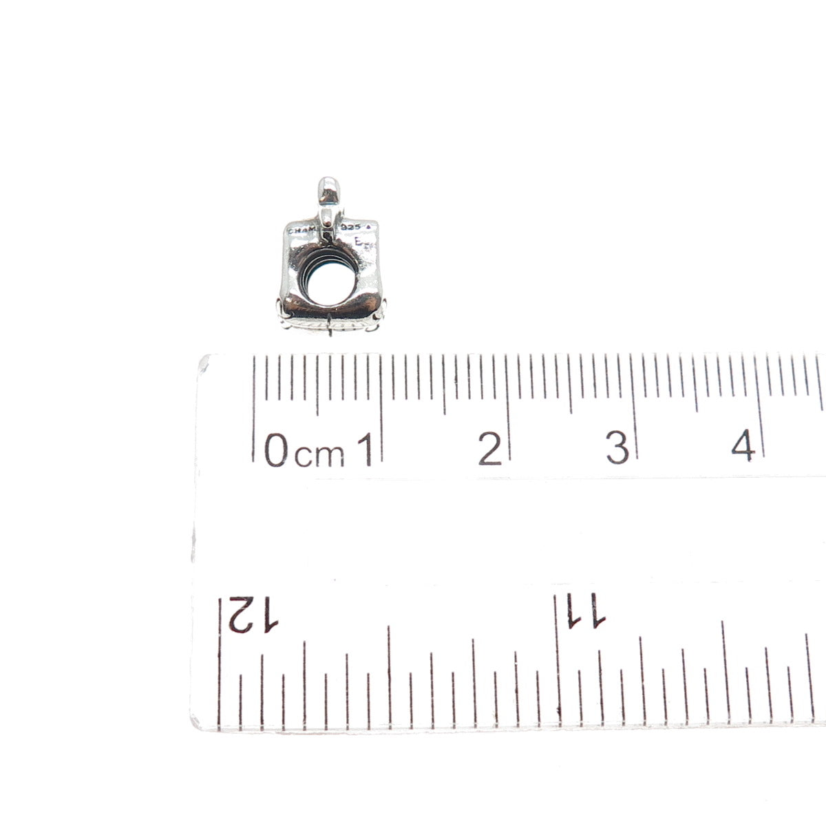 CHAMILIA 925 Sterling Silver Ballet Bow Shoes Slide Bead Charm