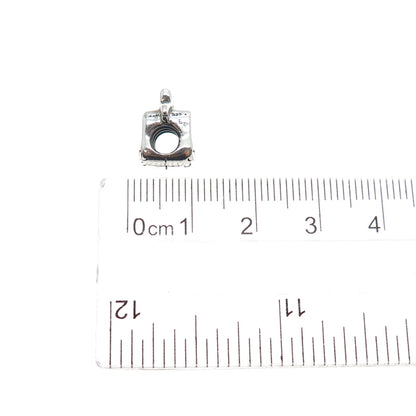 CHAMILIA 925 Sterling Silver Ballet Bow Shoes Slide Bead Charm