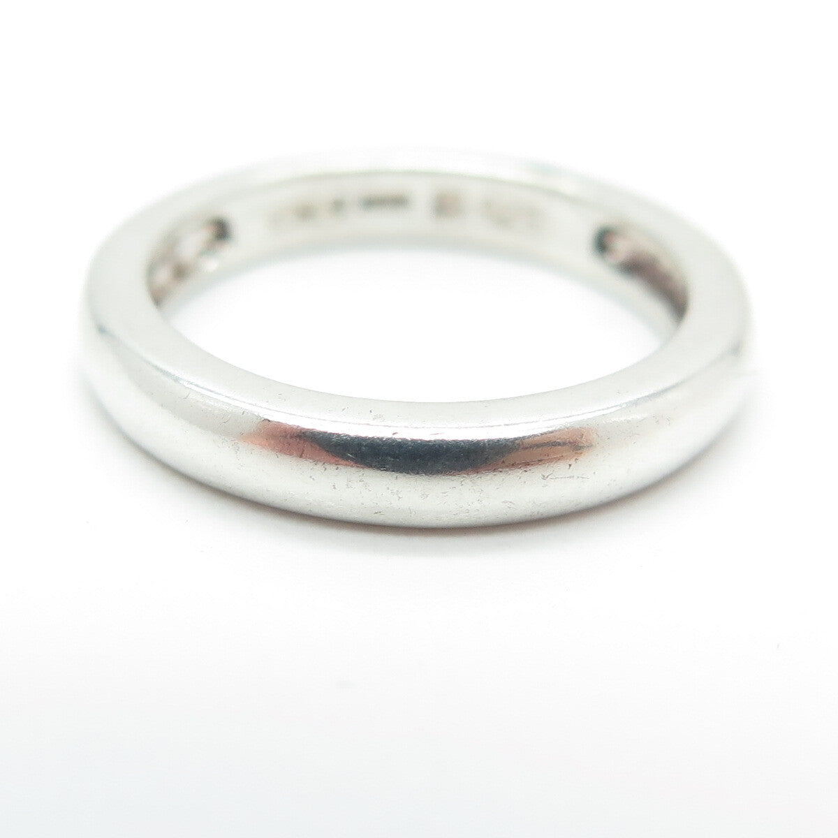 MICHELLE ALBALA 925 Sterling Silver Vintage Classic Wedding Band Ring Size 6