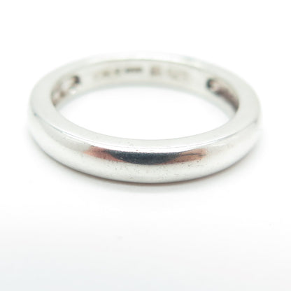 MICHELLE ALBALA 925 Sterling Silver Vintage Classic Wedding Band Ring Size 6