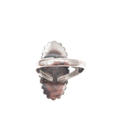 Ted Ott Old Pawn 925 Sterling Silver Vintage Southwestern Beaded Ring Size 5.25