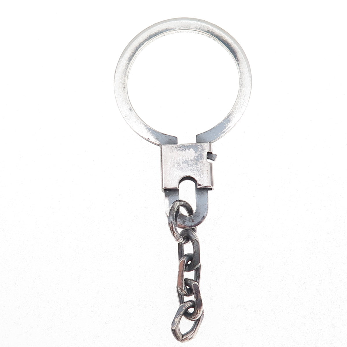 925 Sterling Silver Vintage Key Chain Ring