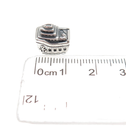 Pandora 925 Sterling Silver All Aboard Cruise Ship Slide Bead Charm