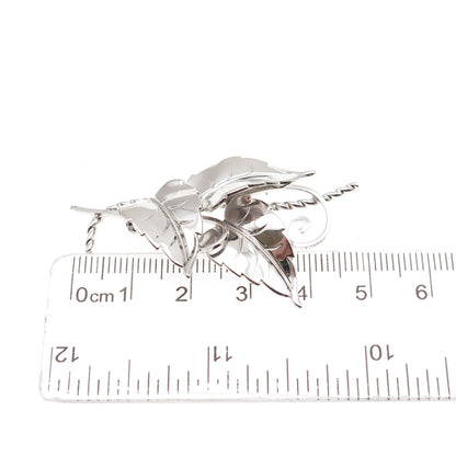Van Dell 925 Sterling Silver Antique Art Deco Floral Pin Brooch