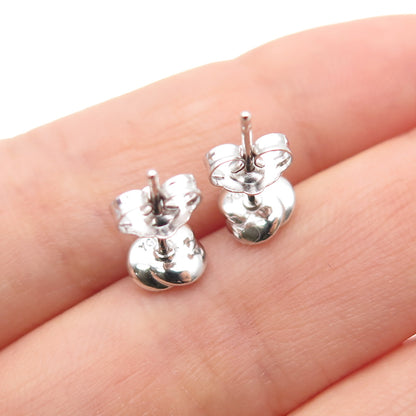 925 Sterling Silver Rose Flower Stud Earrings