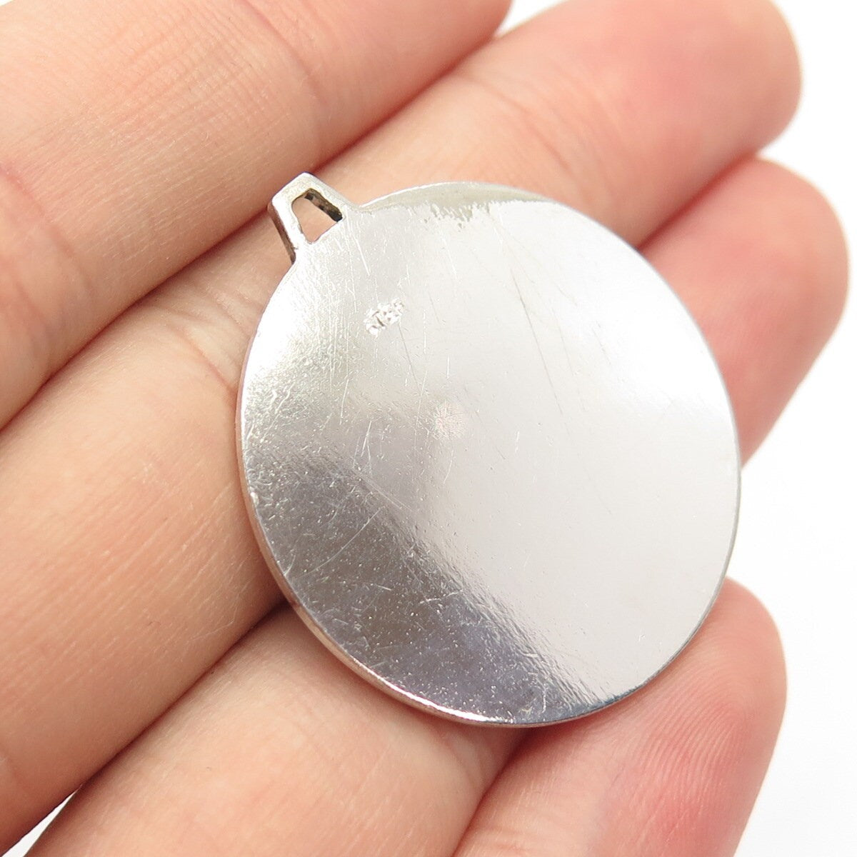 925 Sterling Silver Vintage First Holy Communion Symbol Pendant