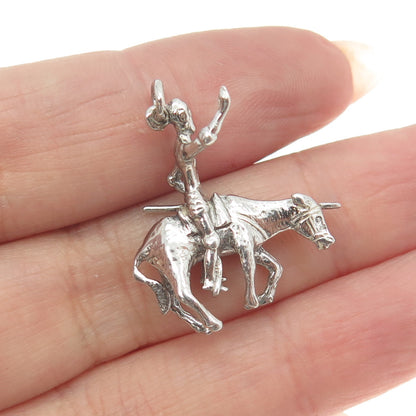 925 Sterling Silver Vintage Nomad on Donkey Charm Pendant