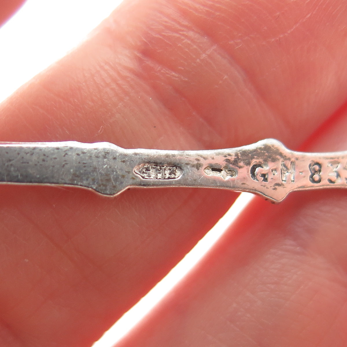 GEBR. HUISMAN GH3 833 Silver Antique Dutch Hotel de Ville Brussels Coffee Spoon