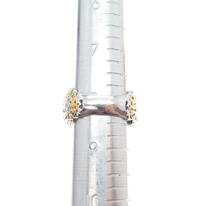 MICHAEL VALITUTTI Gems En Vogue Sterling 2-Tone Multi-Tourmaline Ring Size 8.25