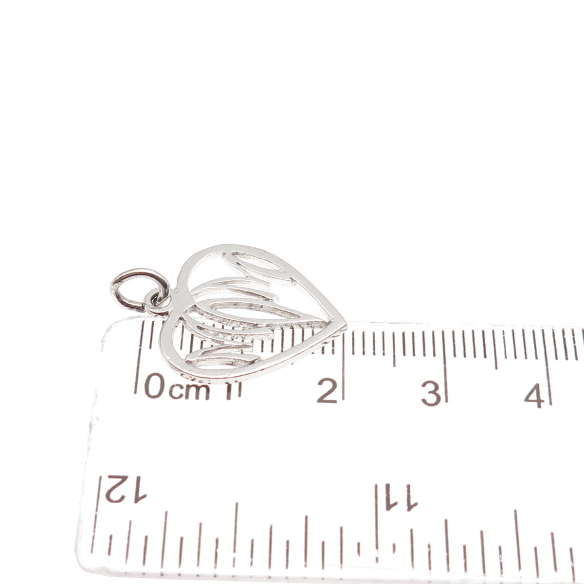 JACOBY BENDER 925 Sterling Silver Vintage Mom Heart Mini Charm Pendant