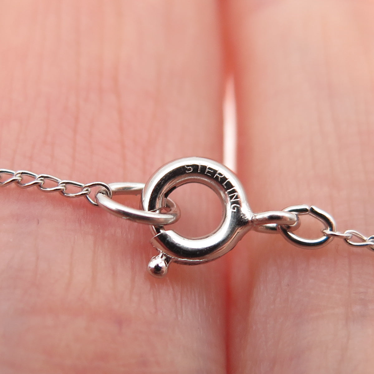 LAMODE 925 Sterling Silver Vintage Brushed Round Tag Cable Chain Necklace 16"