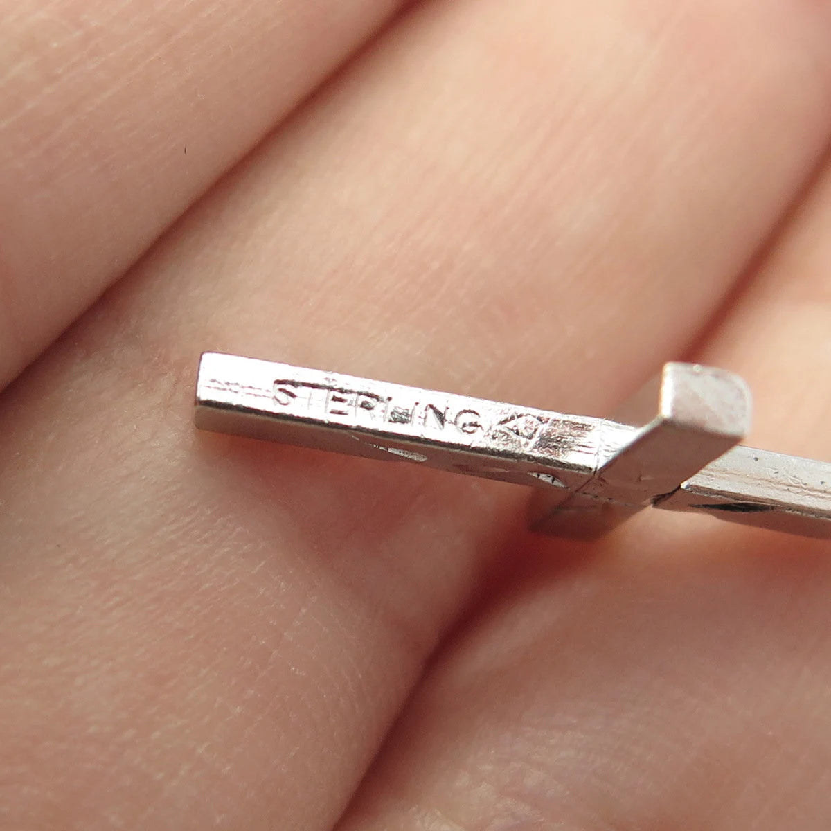 925 Sterling Silver Vintage Vargas Cross Pendant