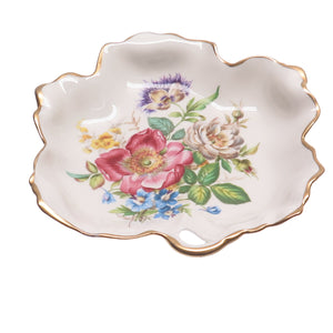 LIMOGES Antique France Floral Hand Painted Collectable Porcelain Cabinet Plate