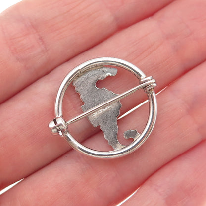925 Sterling Silver Vintage Seahorse Oxidized Pin Brooch