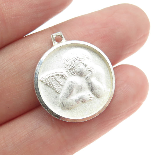 925 Sterling Silver Vintage Italy Raphael’s Angel Pendant