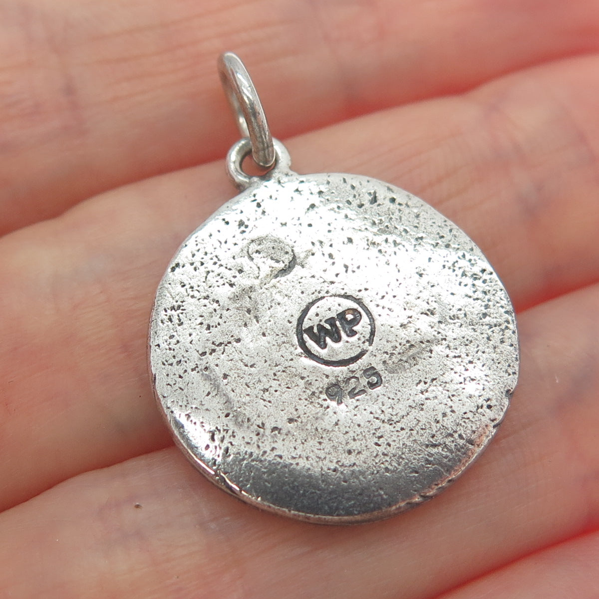 WAXING POETIC 925 Sterling Silver 2-Tone Vintage Snake Oxidized Charm Pendant