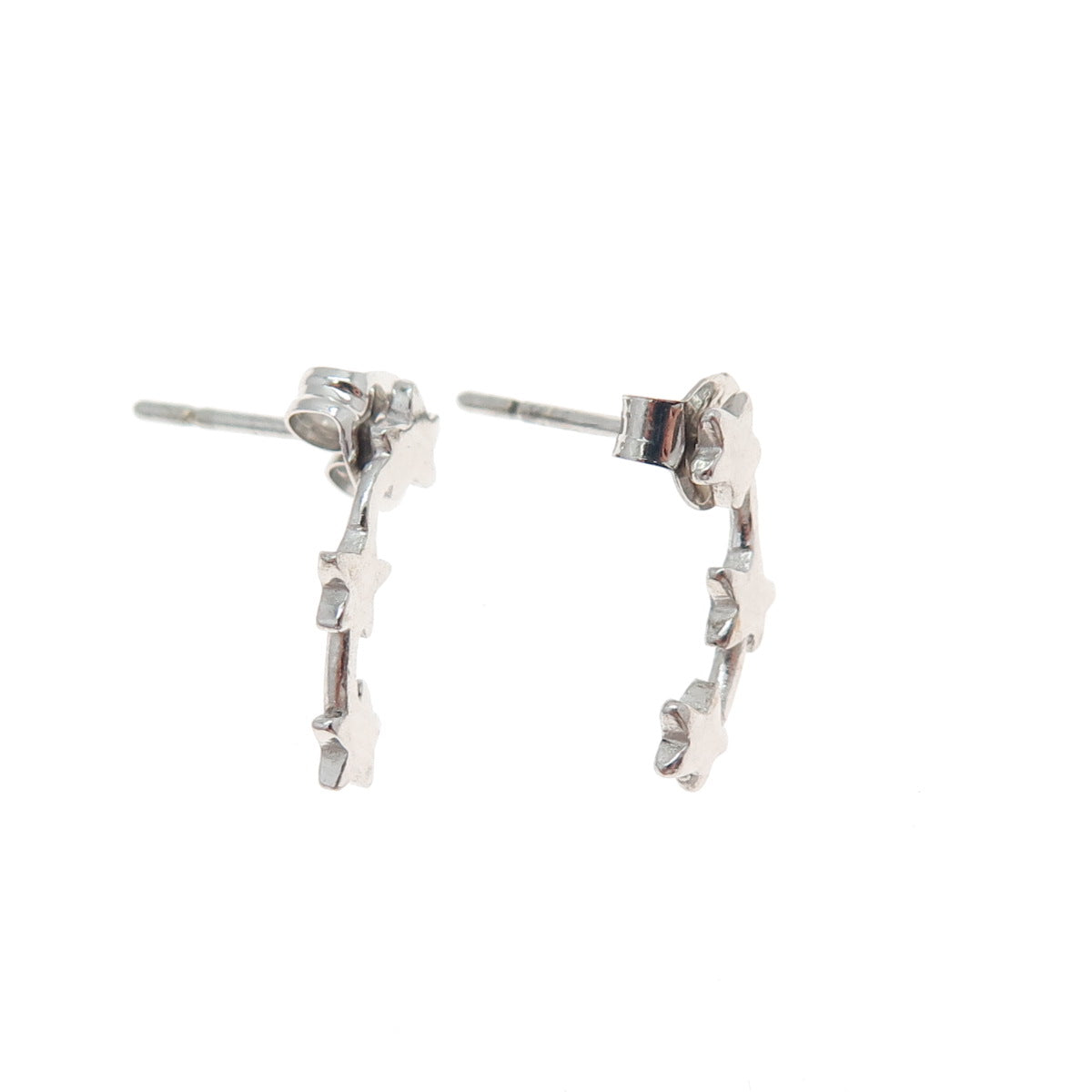 925 Sterling Silver Falling Stars Drop Earrings