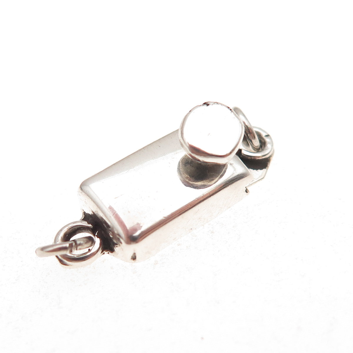 925 Sterling Silver Vintage Mexico Bracelet / Necklace Box Lock Clasp
